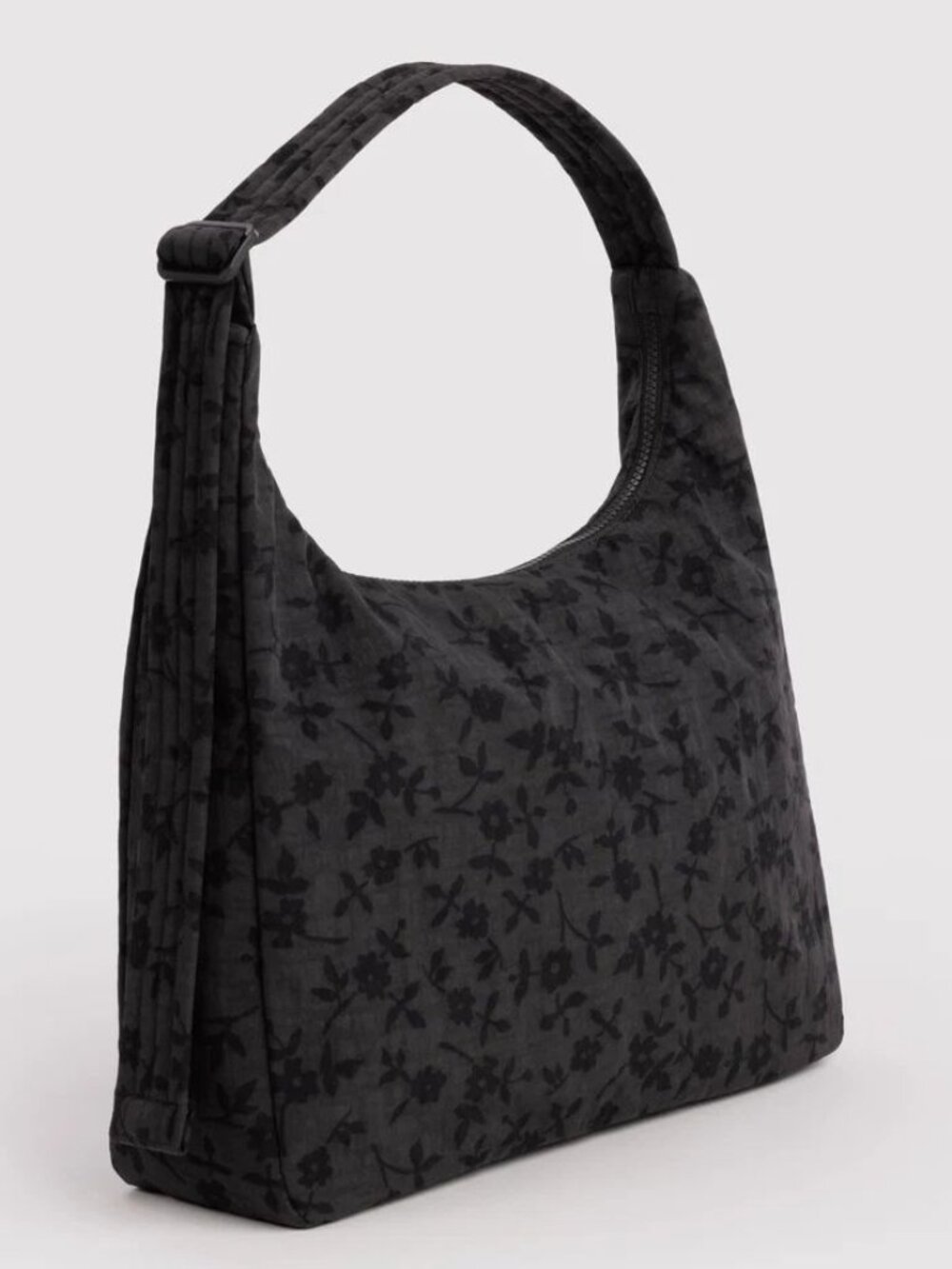 NWT Baggu Regular Shoulder Bag - Charcoal Ditsy Floral